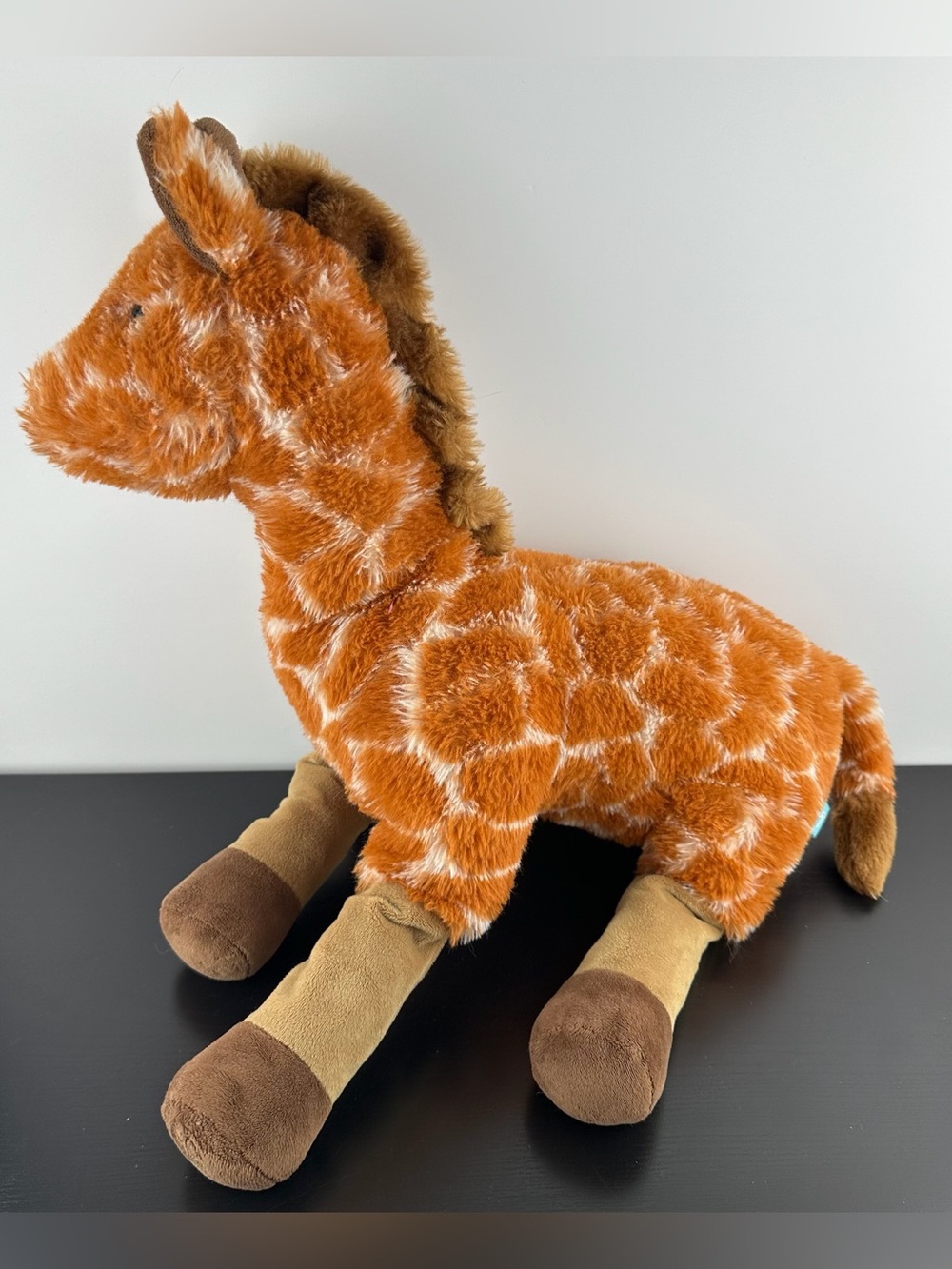 Manhattan Toy Rare Cozy Bunch Giraffe 18” LARGE Orange Brown White Plush